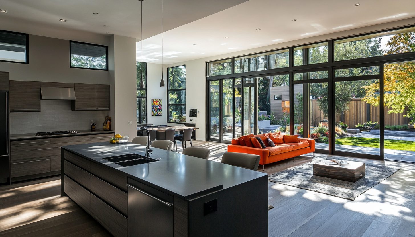mid sized contemporary kitchen in santa cruz
